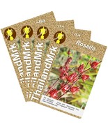 Thai Roselle Hibiscus sabdariffa Malvaceae 4 Bulk ThailandMrk - $8.26 CAD