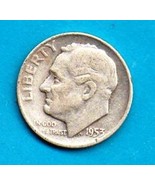 1953 D Roosevelt Dime (90% Silver) Very Light Wear - $6.00