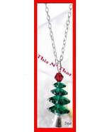 Christmas Necklace Holiday Motif Tree Shape Pendant NIB - £11.64 GBP