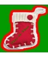 Christmas Ornament Holiday Stocking/Boot Ornament ~ NEW ~ 5 inches Long - $5.89