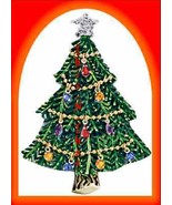 Christmas PIN Avon Collectible Tree Goldtone Collectble Dangling Ornamen... - £23.31 GBP