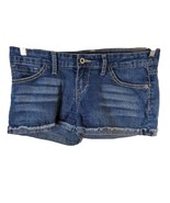 Levis Shorty Short Jean Shorts Denim Womens Size 9 Distressed Roll Up 34... - $511.08 MXN