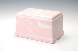 At Peace Memorials Cultured Marble Urn for Ashes Olympus (Pink) 275 ci - £165.13 GBP