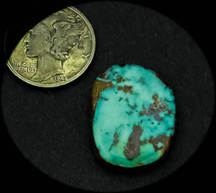 12.0 cwt. Rare Vintage Bisbee with Copper Turquoise Cabochon - £138.71 GBP