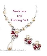 Necklace Earring Melissia Gift Set ~ Silvertone ~ NEW Boxed - £15.53 GBP