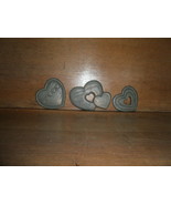 Set of 3 , Blue Heart Wall Art - $3.00