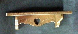 Vintage Burwood Resin Heart Scroll Design Ornate Shelf Product # 2767 Rare - £19.58 GBP