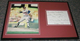 Phil Niekro Signed Inscribed Framed 11x14 Photo Display Indians - £50.63 GBP