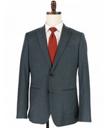 Indochino Wool Blend Sport Coat 38R Green Blue Black Puppytooth Surgeon ... - $92.24