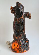 Trendmasters Lighted Blow Mold Halloween Spooky Haunted Tree Pumpkin 199... - $44.55
