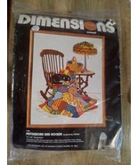 1980 Dimensions 1165 Cross Stitch Kit. Patchwork and Rocker 16x20 - $19.12 CAD