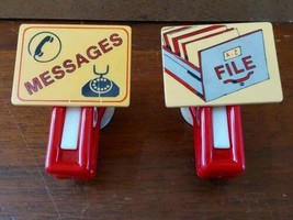 Vintage Refridgerator Magnet Clips Office Messages File - $16.70