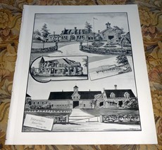Nestledown, Zebley Farm - Weirs, New Hampshire Antique Art Print (1892) - £19.90 GBP