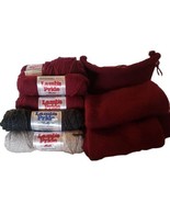 Mohair Wool Yarn Lot Burgundy Gray Unfinished Hand Knit Project + 11 Skeins - £68.12 GBP