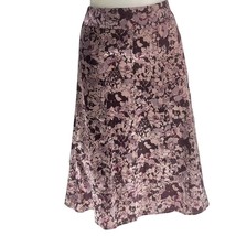 CITY DNKY Skirt Multicolor Silk Floral Print Midi Women&#39;s Size 4 - £13.54 GBP