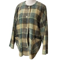 Vintage Boyne Valley Weavers Sz L Handcrafted in Ireland Jacket Lined Coat - £12.65 GBP