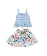 2pcs Baby Girls Outfit Camisole Top Floral Skirt Set Toddler Kids Summer... - £13.33 GBP