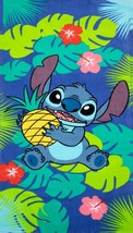 Stitch Tropical Bliss Kids Beach Towel measures 28 x 58 inches - $16.78