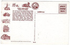 Piper&#39;s Opera House Unposted Vintage Postcard Virginia City, Nevada - £11.68 GBP