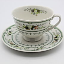 Royal Doulton Provencal Tea Cup and Saucer Set TC 1034 England Floral Vintage - £8.71 GBP
