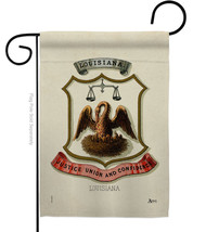 Coat Of Arms Louisiana Garden Flag States 13 X18.5 Double-Sided House Banner - £15.92 GBP