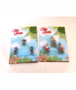 Miniature Fairy Figurines And Accessories Garden Sets + Lamp Post 6 Tota... - $113.09 MXN