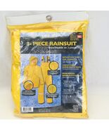 XLarge Yellow 3-Piece Flame Resistant Rain Suit PVC Polyester Home Depot... - $310.51 MXN