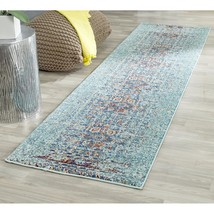 SAFAVIEH Monaco Collection Runner Rug - 2&#39;2&quot; x 8&#39;, Blue &amp; Multi, Boho Ab... - £54.29 GBP