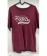 VANS Mens “OFF THE WALL” Skate Tee Shirt - Large, Auburn Color - £7.74 GBP
