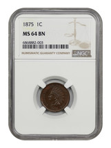 1875 1C NGC MS64BN - £365.52 GBP