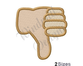 Thumbs Down Emoji - Machine Embroidery Design - £2.61 GBP