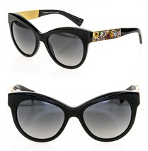 Dolce &amp; Gabbana Mosaico Floral Murano Black Dg4215 4215 POLARIZED Sunglasses - £456.97 GBP