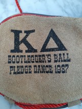 Kappa Delta 1987 Bootlegger&#39;s Ball Pledge Dance Leather Bota Bag - £11.82 GBP