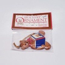 Teddy Bear Reading A Book Christmas Ornament 1983 Schmid Gordon Fraser -NEW - $9.60