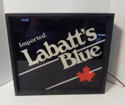 Rare Vintage 1987 16 Inch Labatt&#39;s Blue Canadian Beer Bar Light Lighted Sign - £171.92 GBP