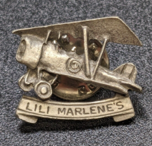 Vintage Lili Marlenes Plane Aircraft Pin - Seville Quarter Pensacola Flo... - $14.84