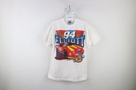 Vintage 90s NASCAR Mens Size Medium McDonalds Bill Elliott Racing T-Shirt White - £47.38 GBP