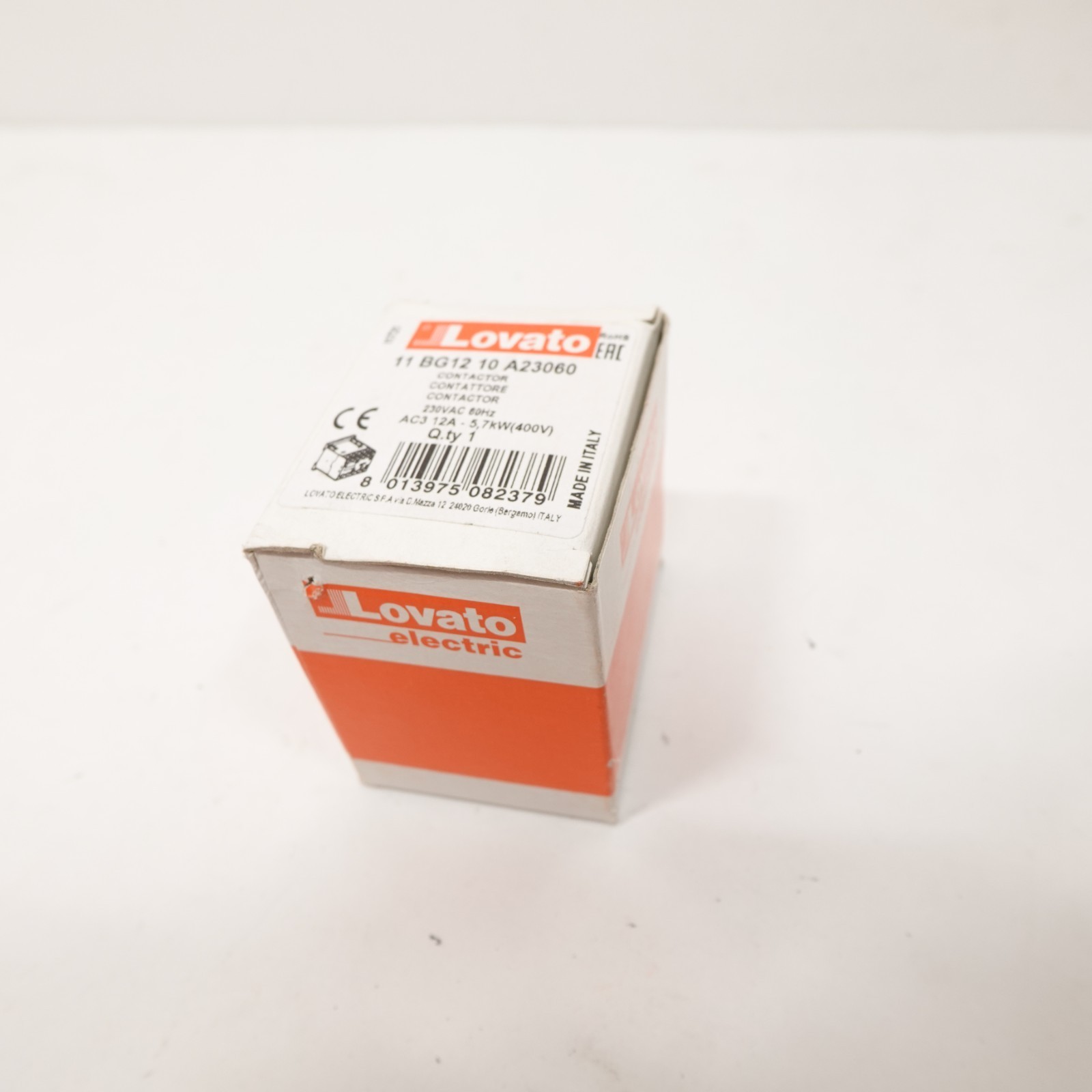 Lovato 11 BG12 10 A23060 Contactor 230VAC 60Hz AC3 12A 5.7kW (400V) New in Box Item image 2