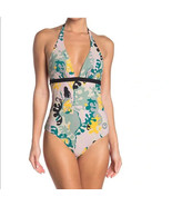 MISSONI Printed Halter One-Piece Swimsuit, Size 42 Euro (8 US) Multi Col... - $176.72