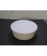 Corning Ware 2 1/2 Quarts French White Stone Ware Round Casserole Dish 2... - $29.00