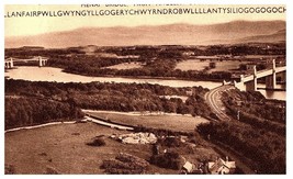 Menai Suspension Bridge Anglesey North Wales United Kingdom Postcard Posted 1957 - £18.59 GBP