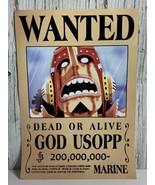 Wanted Dead Or Alive GOD USOPP Marine Anime Poster One Piece Manga Series - £15.15 GBP