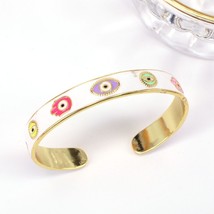 3PCS, High Quality Fashion Women Hamsa Hand Jewelry Gold Color Enamel Turkish Lu - £40.14 GBP