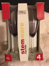 Libbey Stemware Napa Flute Plum Champagne Flutes Amethyst Glasses Bevele... - $23.99