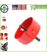 Durable 95mm Bi-Metal Hole Cutter with Spring Chip Removal for Easy Dril... - $420.73 MXN