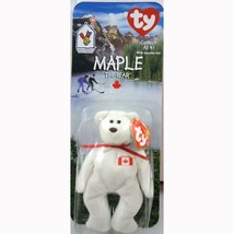 Maple the Canadian Bear McDonalds Ty Teenie Beanies 1999 International Bear NMIP - £12.47 GBP