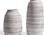 Teresa&#39;S Collections Grey Decorative Vase For Pampas Grass, Set Of, 7.6/... - £35.91 GBP