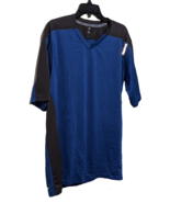 Reebok Mens Playdry Performance Shirt Top Workout Gym Runner Jog Blue Bl... - $9.85