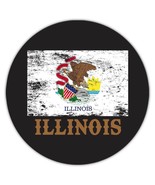 Illinois : Gift Coaster Flag Distressed Souvenir State USA Christmas Cow... - $92.83 MXN
