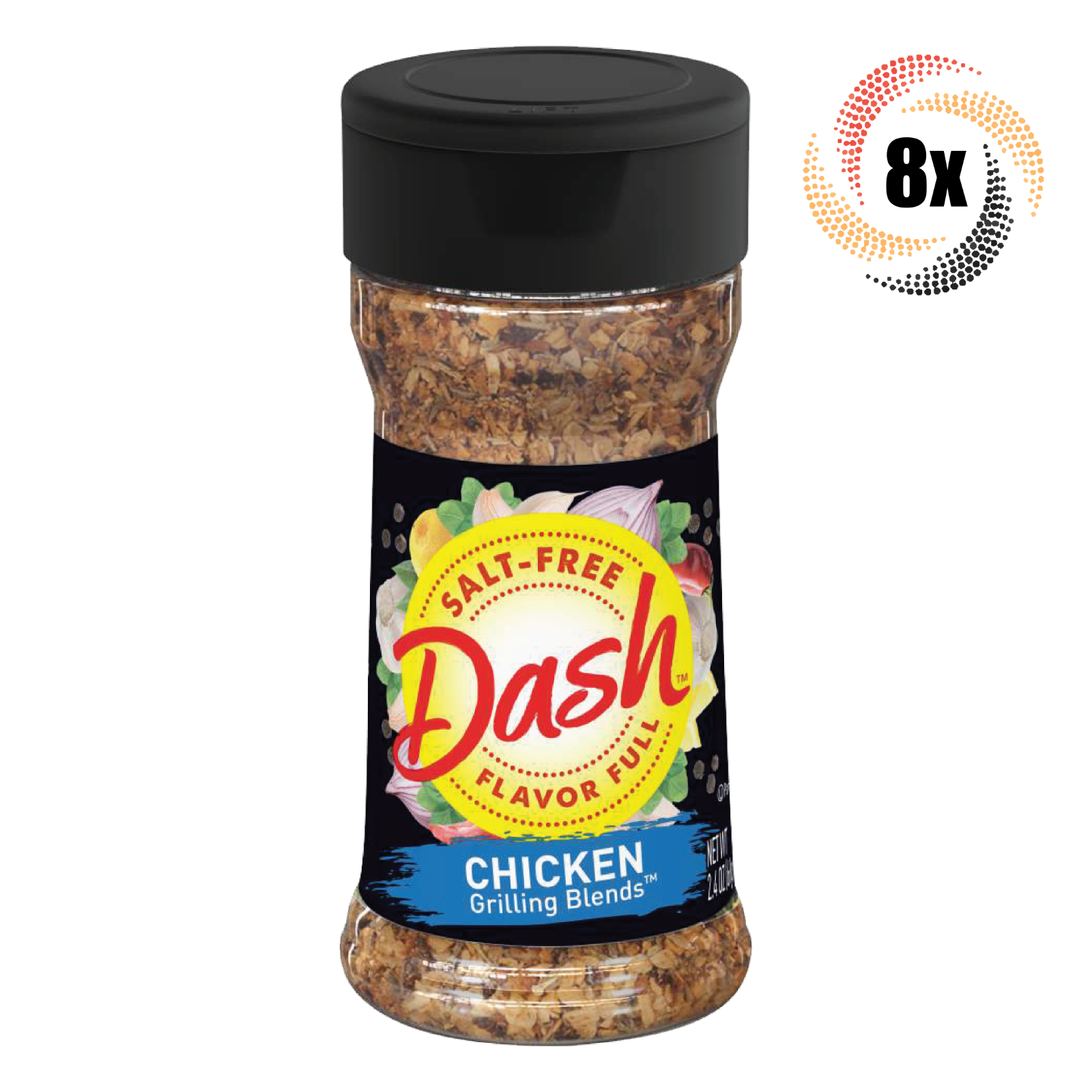 8x Shakers Mrs Dash Flavor Full Salt Free Chicken Grilling Blends 2.4oz - $40.38